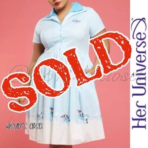 Her Universe Disney Classic Mickey & Minnie Mouse Airplane Retro Dress 3X 22 24